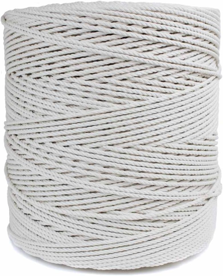 Cuerda trenzada algodón natural 5/32 a 1 1/2 pulg