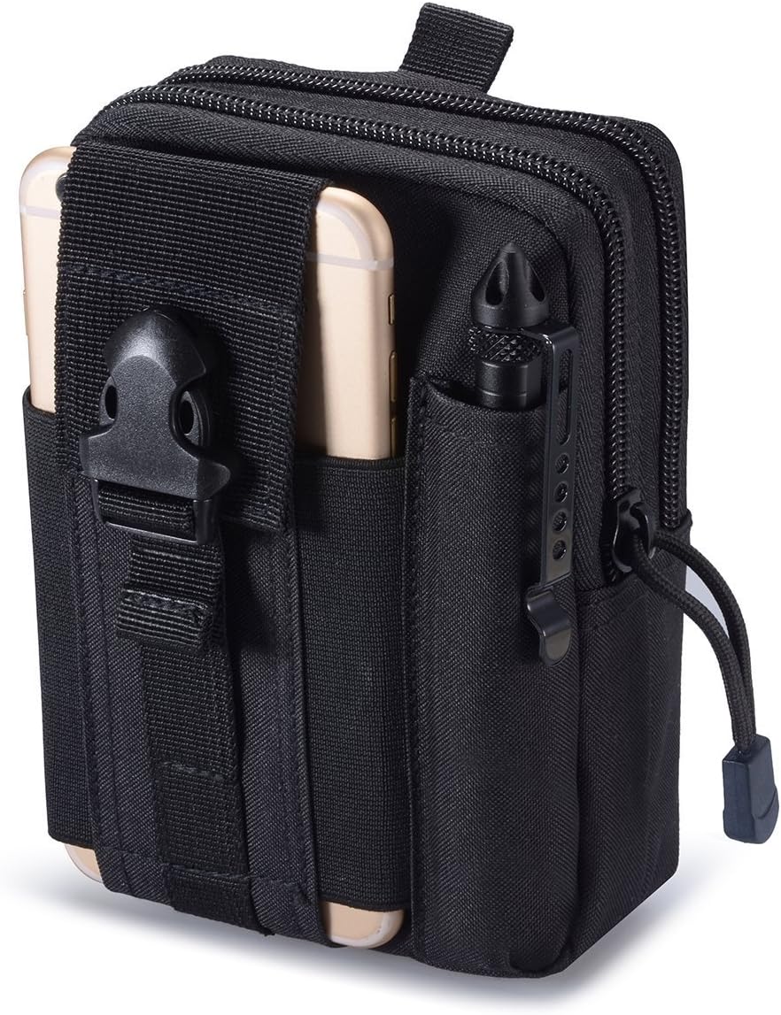 Bolsa táctica Molle EDC para hombre con soporte celular
