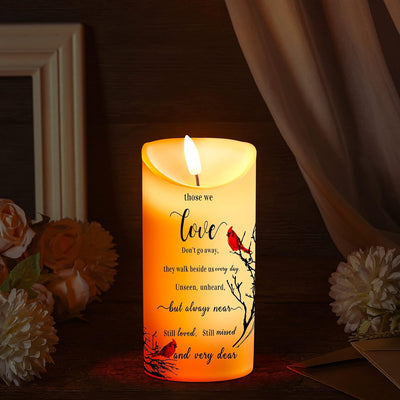 Velas LED conmemorativas Cardenal para oraciones