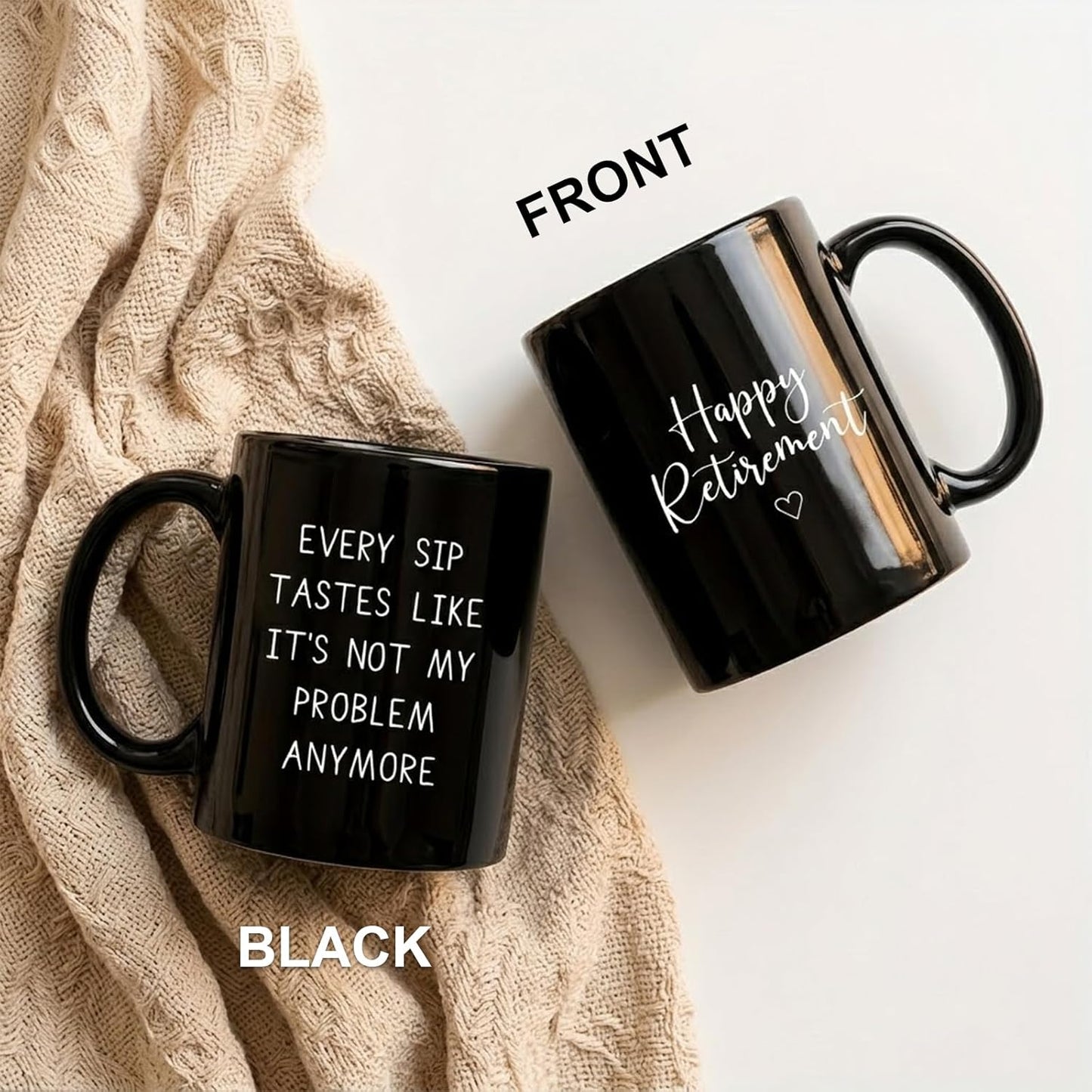 Taza Café Regalo Jubilación Texto Inglés Not My Problem