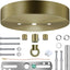 Kit dosel luz 5-1/8pulg placa techo bronce