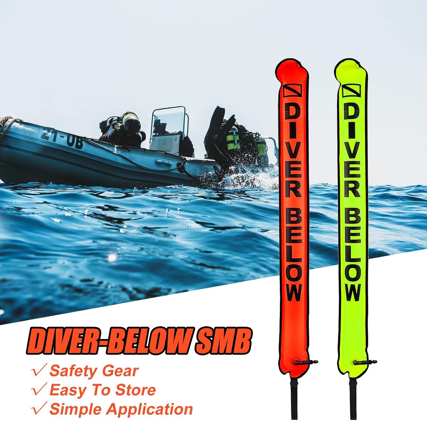 Boya marcador superficie tubo señal 4ft tira reflectante