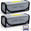 Bolsa protección batería Lipo ignífuga 7.3x3x2.4in
