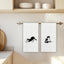 Toallas cocina gato tuxedo 16x24 pulg blanca y negra