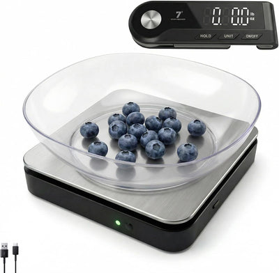 Báscula digital cocina 5kg inalámbrica acero inox