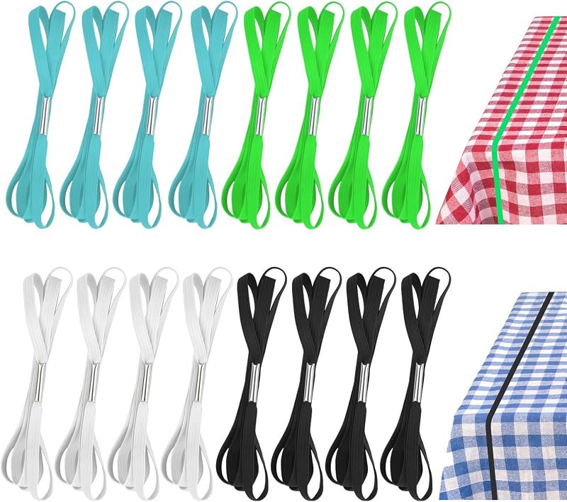 Correas elásticas para mantel 16 pzas camping boda