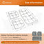 3 Pzas Cojines Antideslizantes para Muebles Exterior 4pulg