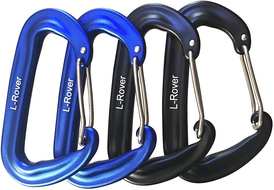 Mosquetones aluminio 12 KN para hamacas camping gimnasio