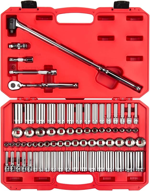 Set llaves vaso trinquete 3/8 pulg 73 Pzas 1/4-1 pulg