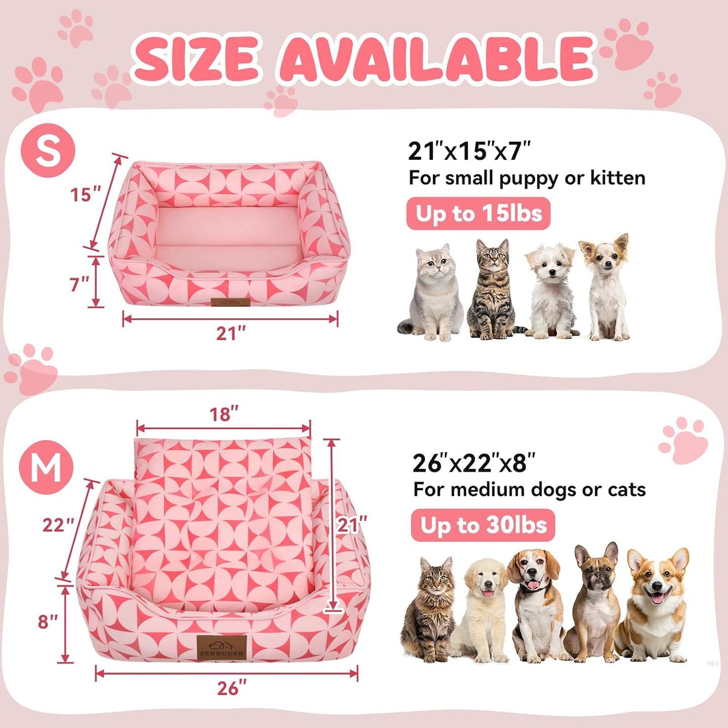 Cama para mascotas suave antiderrap interiores exteriores