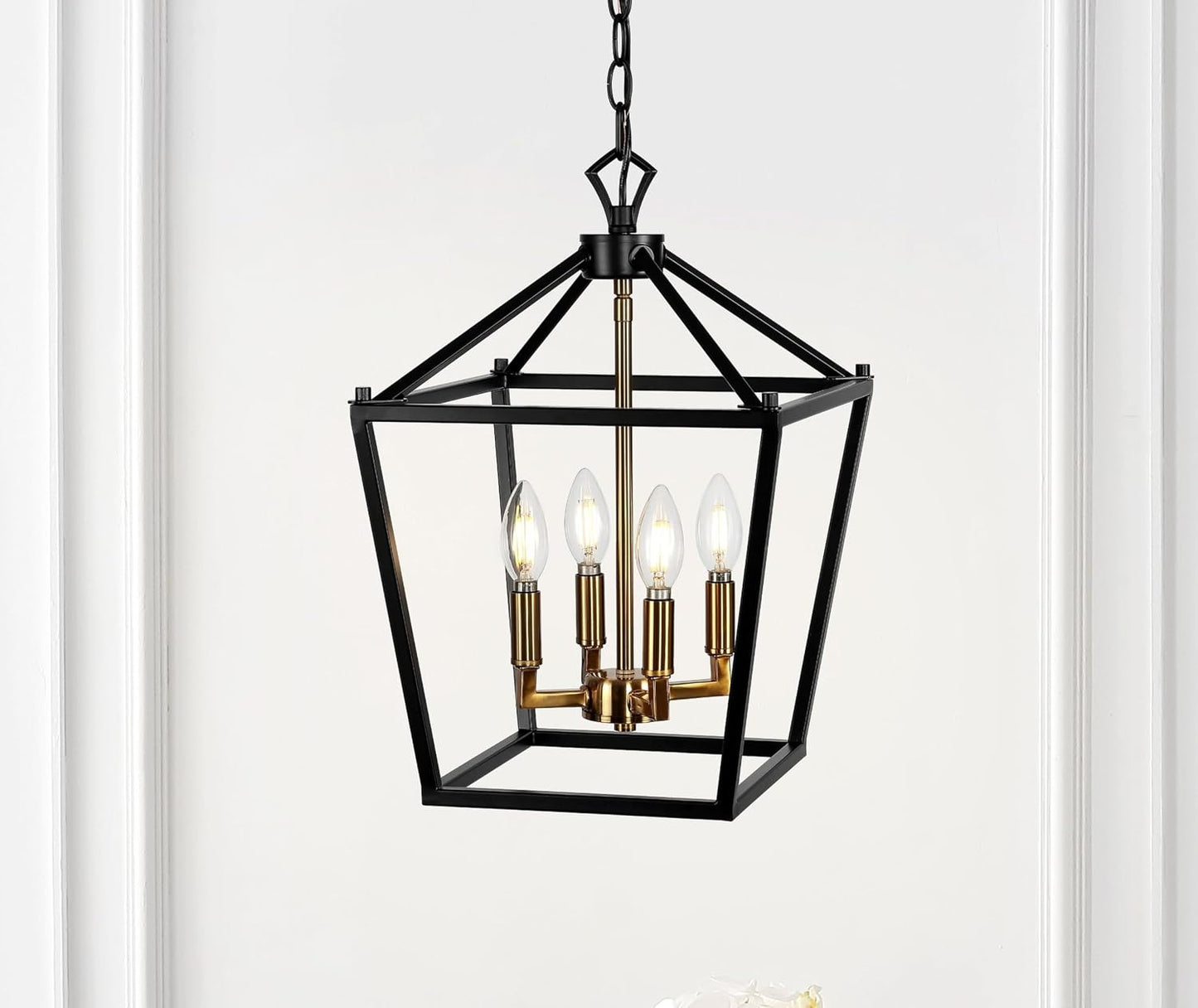 Lámpara pagoda LED metal ajustable color bronce