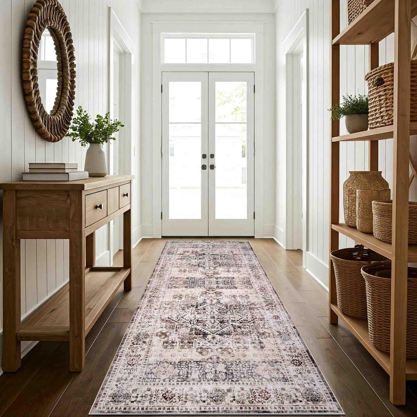 Alfombra lavable antiderrap para dormitorio sala 2.5x7pulg