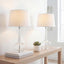 2 Pzas Lámpara Mesa Bette Vidrio Lágrima LED Contemporánea