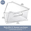 Lazy Susan 32" con contenedores plástico cocina 8 pzas