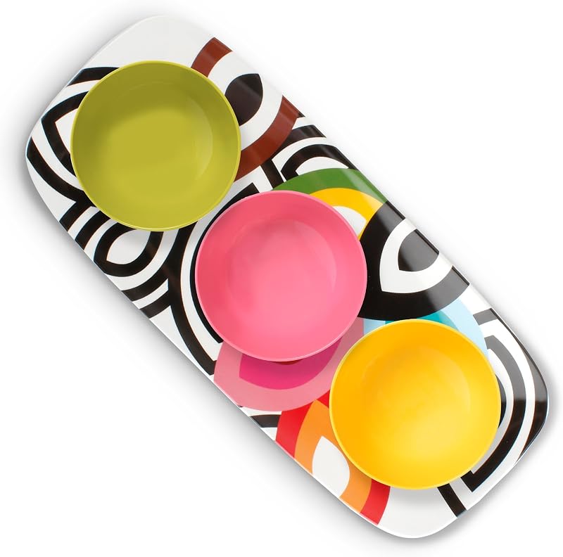 Bandeja rectangular 19pulg platos melamina servir