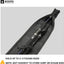Funda plegable caña pescar 4.4-5ft cremalleras resistentes
