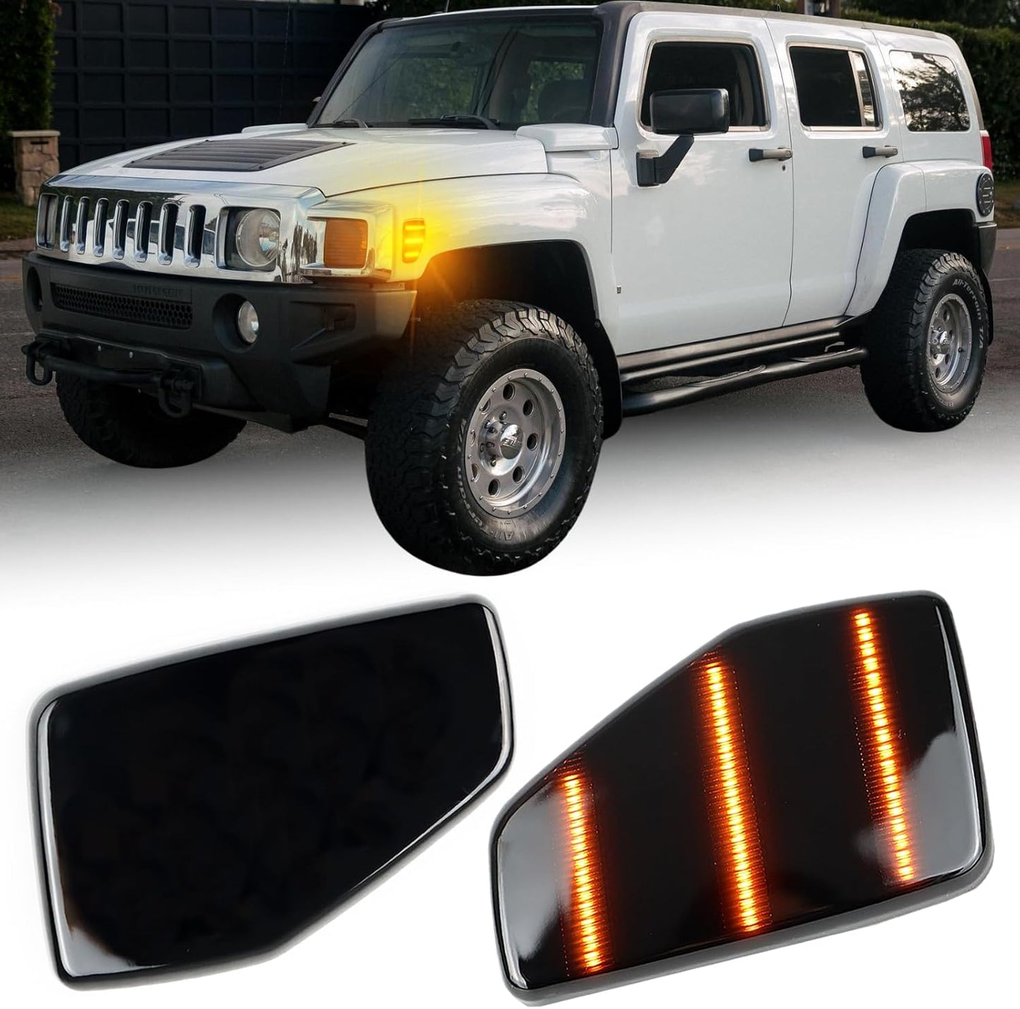 Kit Luz Marcadora LED Ámbar para Hummer H3 06-10 H3T 09-10