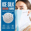 Polaina UV Ice Silk Cubierta facial UPF 50 set 2 negra