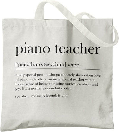 Bolsa Canvas Reutiliz. Regalo para Maestro de Música