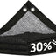Tela sombra 30% negra malla 16x16ft UV resistente
