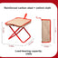 Taburete plegable portátil 13.5pulg para campamento y jardinería