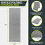Esterilla ejercicio plegable 6x2ft asas negro