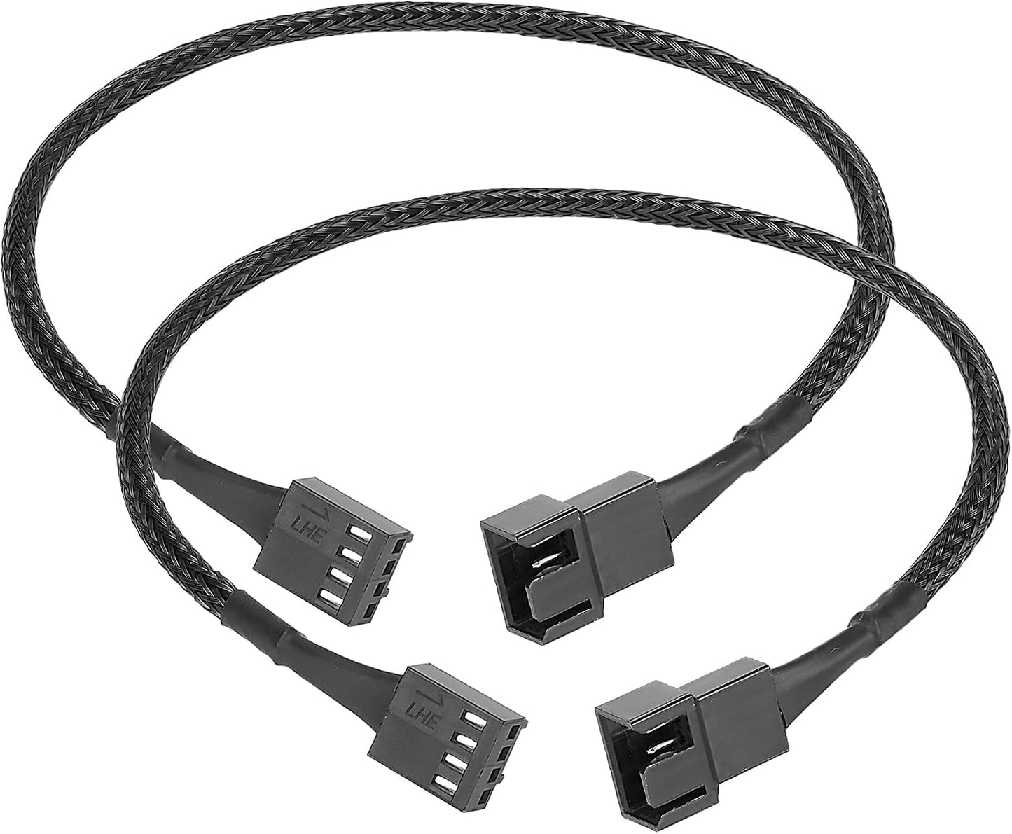 Cable extensión ventilador PC 12pulg color negro