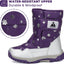 Botas nieve niños corte alto antiderrap impermeables