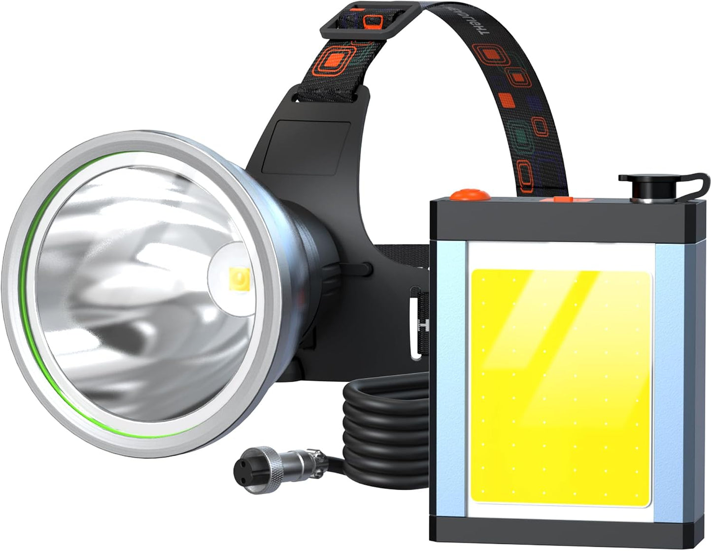 Faro LED recargable impermeable para acampar senderismo
