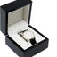 Reloj madera caja regalo lujo set 2 con cinta negro