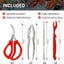 Set 10 herramientas mariscos acero inox galletas y tijeras