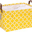 Canasta almacenamiento plegable 16.5x11.8" amarillo