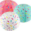 3 Linternas papel dona 12pulg decorativas para fiestas