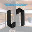 2 Ganchos escalera litera metal PVC negro 1"