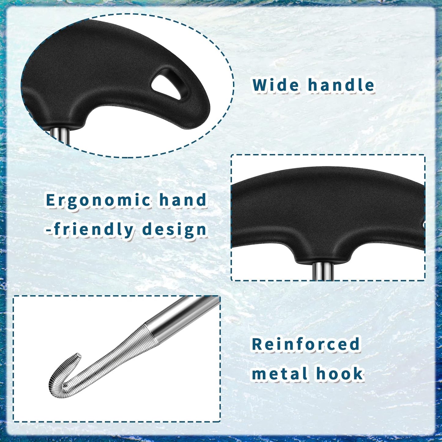 Tensor encaje zapatos acero inox plástico para hockey patinaje