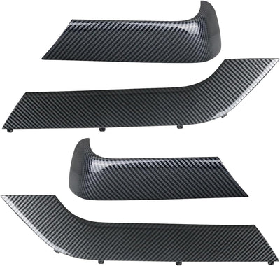 Kit 4 Pzas Cubierta Reposabrazos Puerta Chevy Fibra Carbono