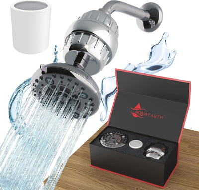 Cabezal ducha filtrado elimina cloro y fluoruro