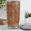 Vaso estilo vikingo madera 20-30oz con tapa regalo hombre