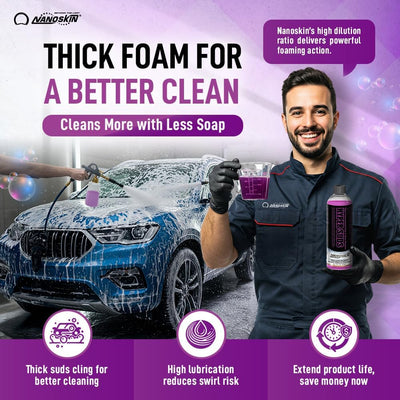 Champú espumoso lavado auto 1gal ultraconcentrado