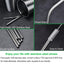 Pajitas acero inox reutilizables 8.5x10.5pulg 12 pzas cepillo