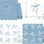 50 Servilletas Lazo Azul para Fiesta Baby Shower