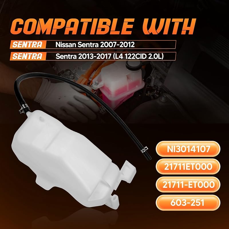 Tanque refrigerante con tapa Nissan Sentra 07-17