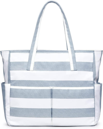 Bolsa playa mujer grande impermeable con cremallera