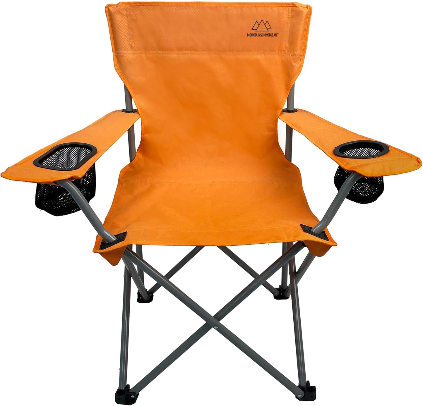 Silla plegable camping adultos con bolsa transporte naranja