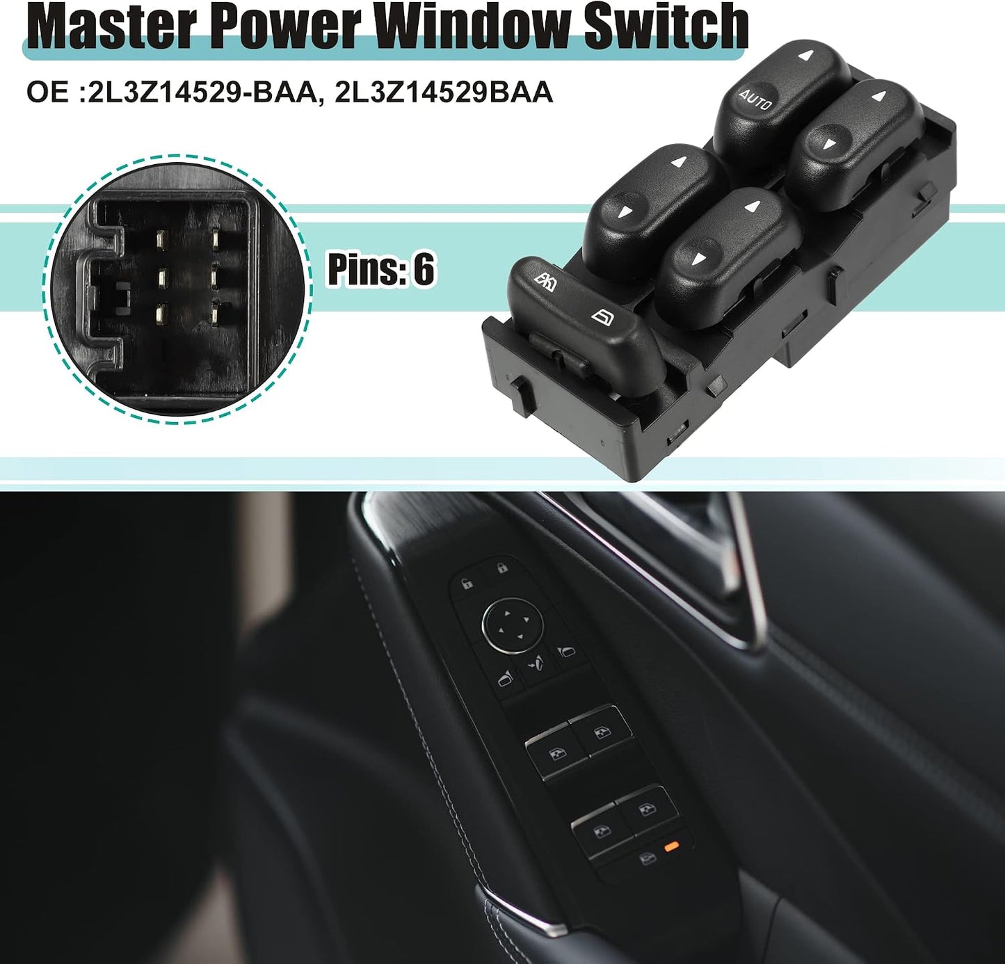 Interruptor elevalunas eléctrico Ford F-150 2L3Z14529BAA