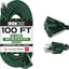 Alargador cable exterior 100ft 16/3 SJTW 3 tomas con luz