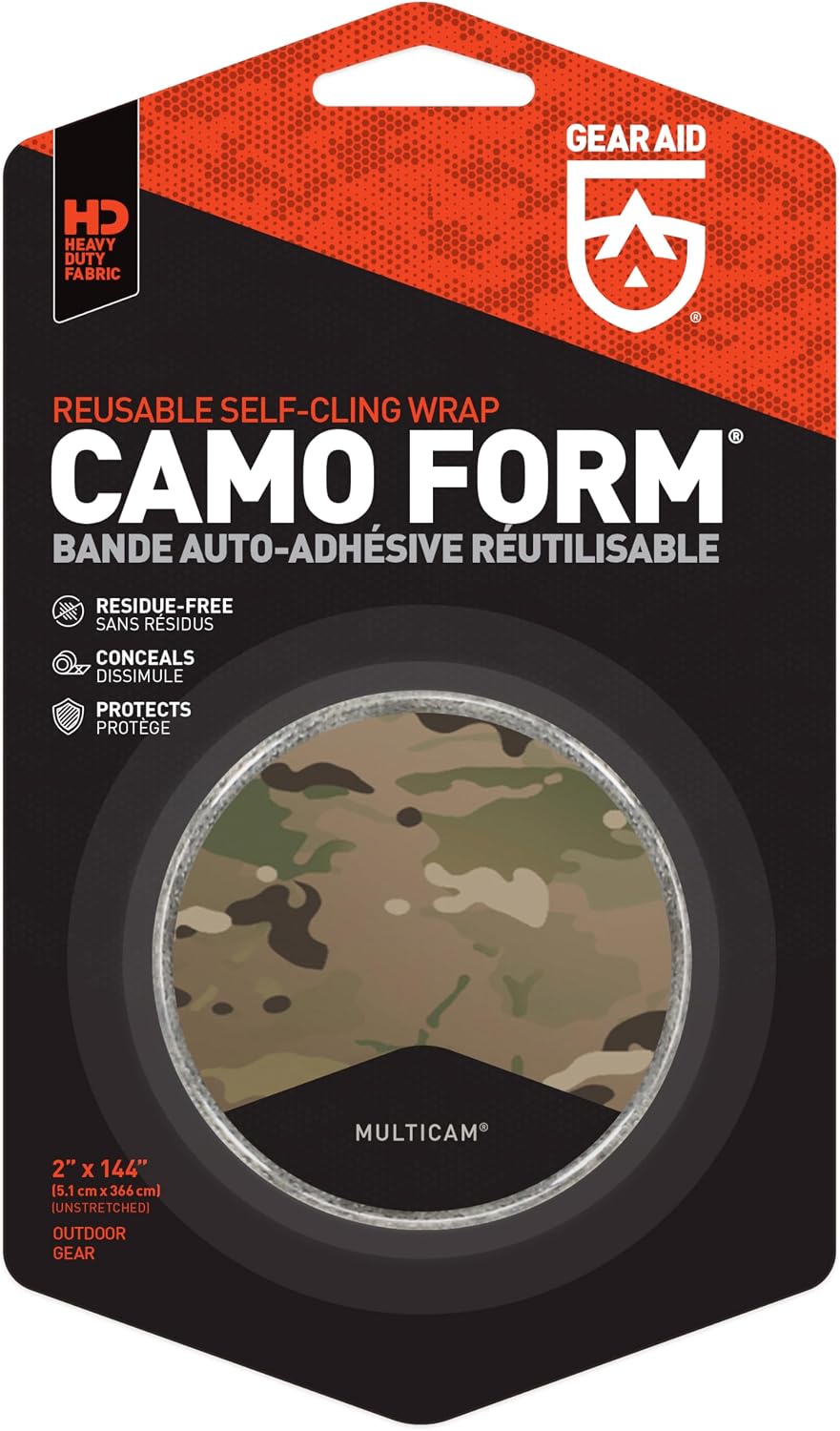 Envoltura camuflaje tela autoadhesiva reutiliz.