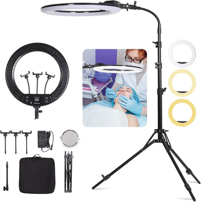 Kit luz LED 19pulg estudio retrato video YouTube