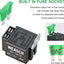 6 Pzas Relé 12V 30A 4 Pines SPST con Cables 14AWG