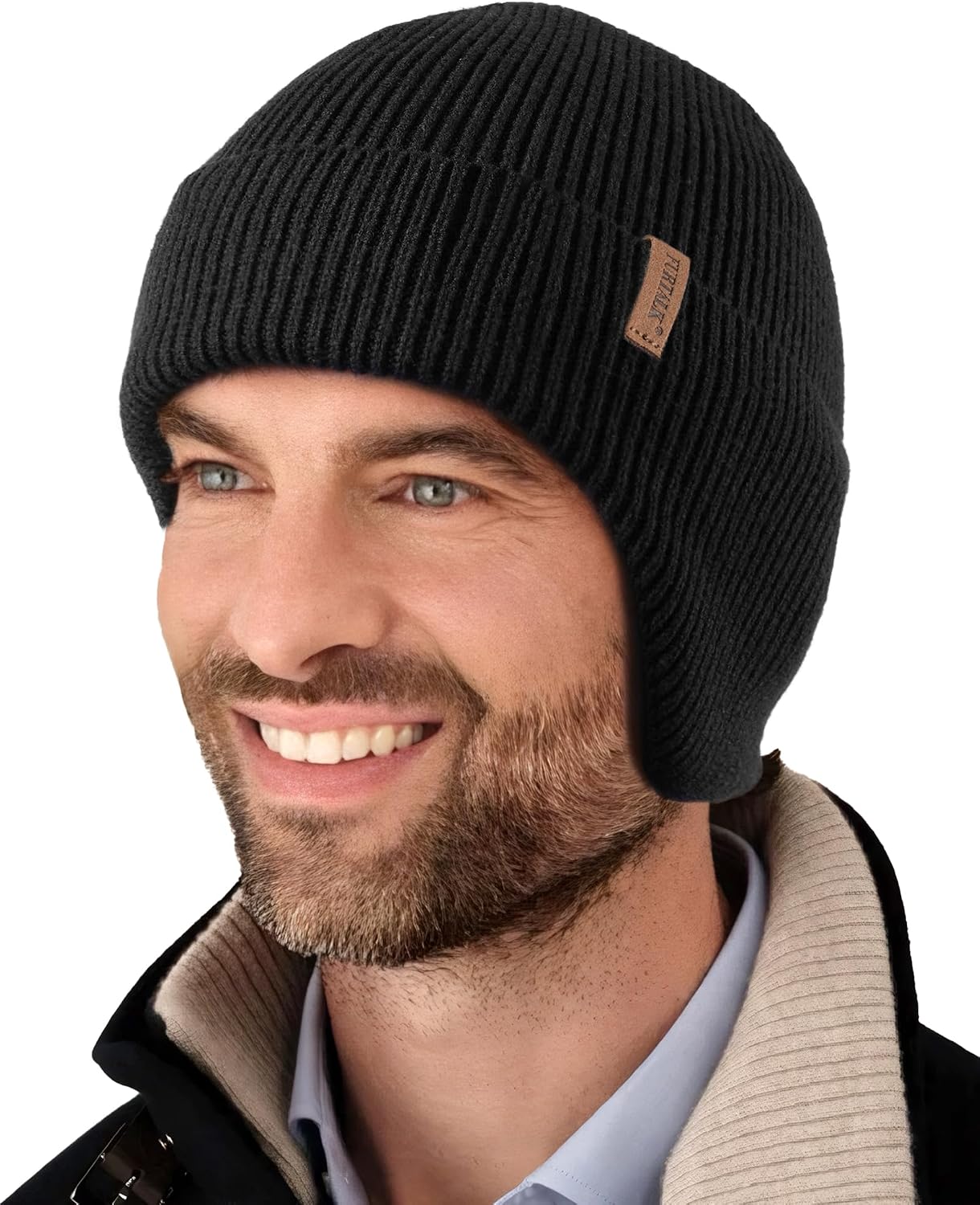 Gorro invierno con solapa forro polar hombre